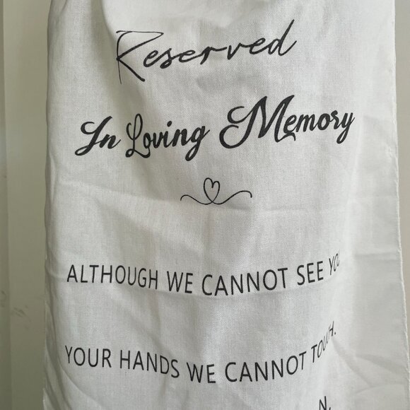 Wedding Memorial Chair Cover - Picture 4 of 8